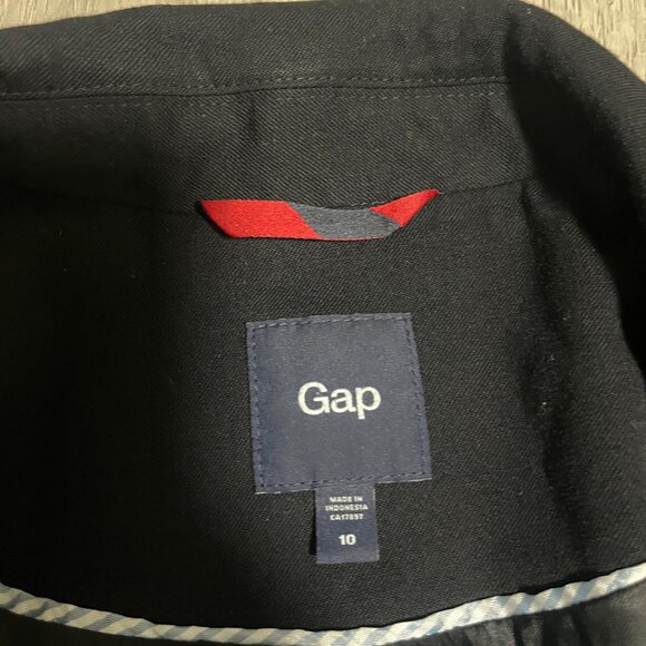 Gap Blazer Size Black 10 (24 inch Sleeves) EUC - Picture 2 of 6